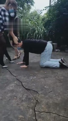 【第一帅男神】首次户外双女王调教 bf4710