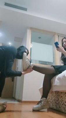 【麒麟女皇】双S-黑丝+棉袜长靴踩脚垫 bf26483