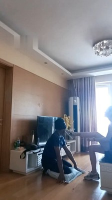【方野】晨跑后运动鞋踩狗/狗链栓狗/舔地板脏水 bf29508